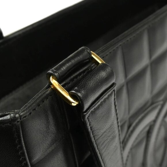 Chanel Black Lambskin Choco Bar Handbag 184839 - Picture 3 of 11